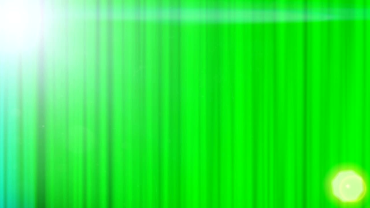 Spectral Green Sway Curtain Movement Concept Design Background.
