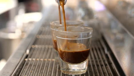 espresso being made