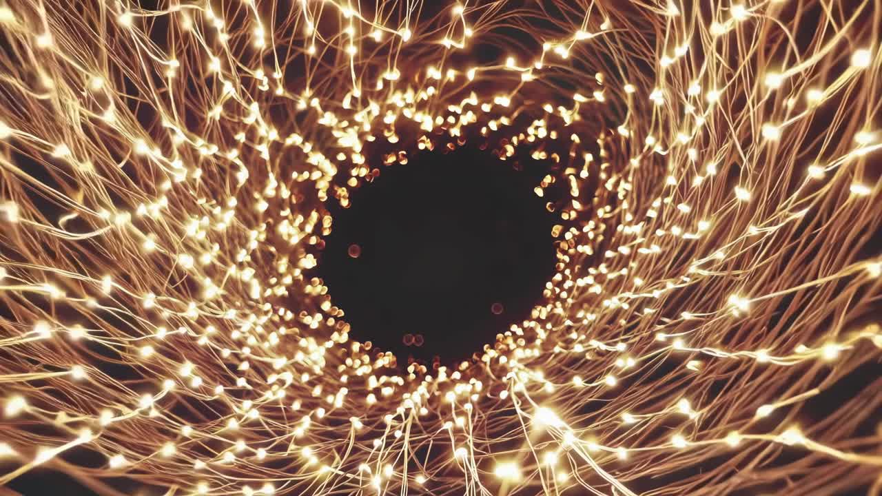 túnel de luz brillante abstracto