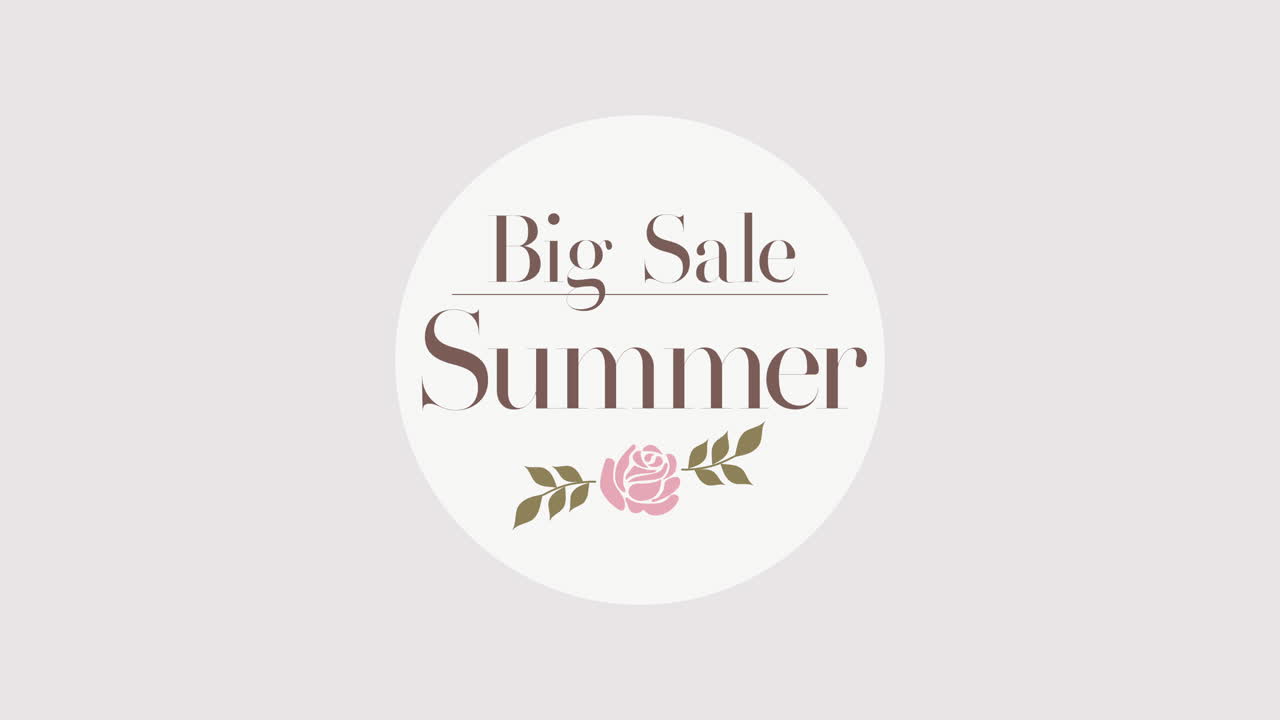 ⁇ 색 그라데이션에 분홍색 장미와 함께 큰 여름 판매