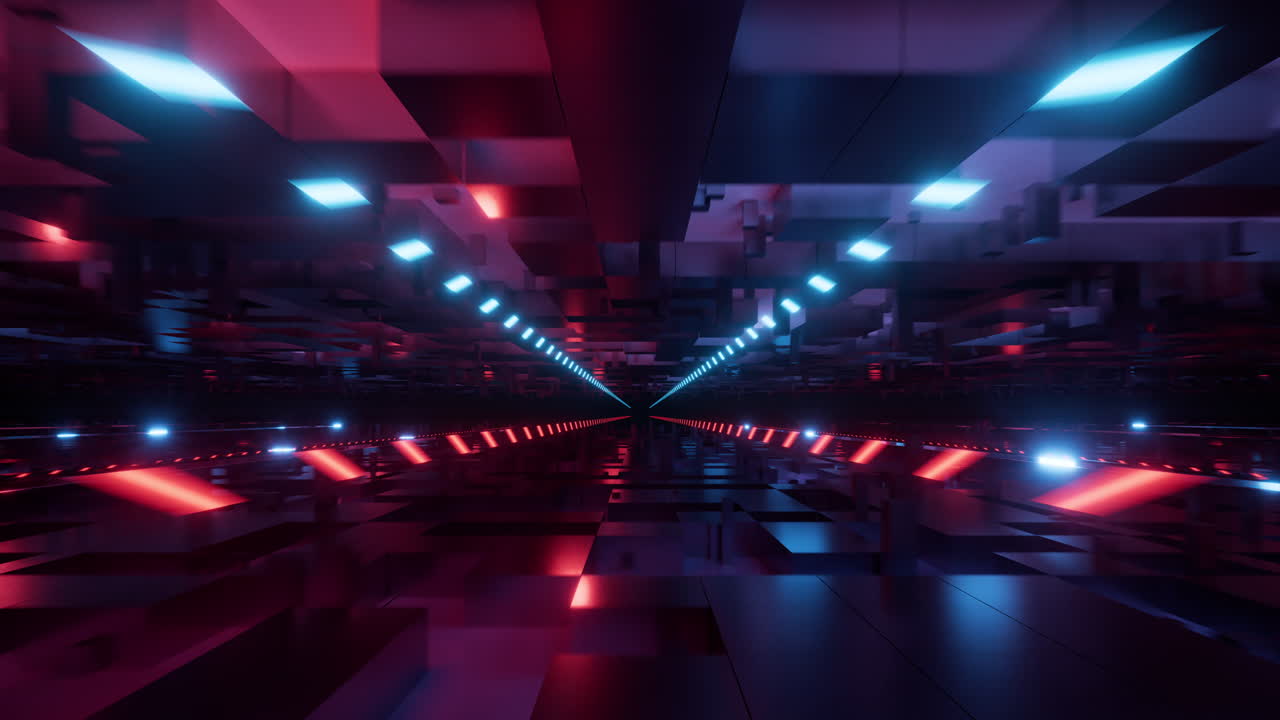 цифровые кубики с киберпространственным фоном, 3d-рендеринг.