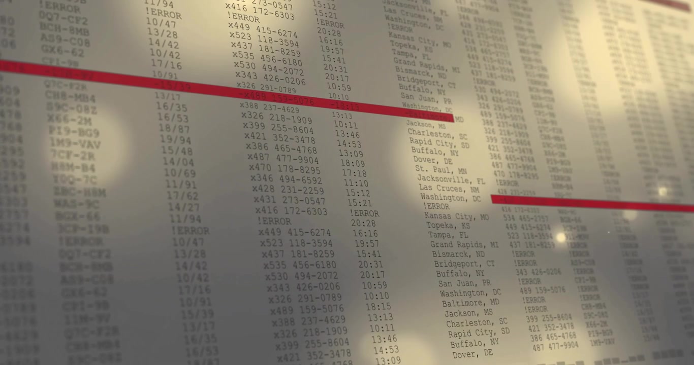 Bokeh drifting after two secs view transitioning to display while red bar highlighting city entries