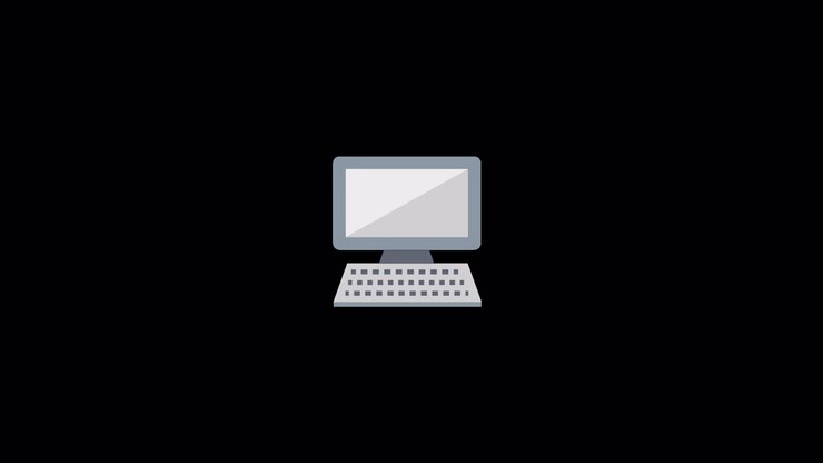 Mein Computer Icon-Animation Alpha