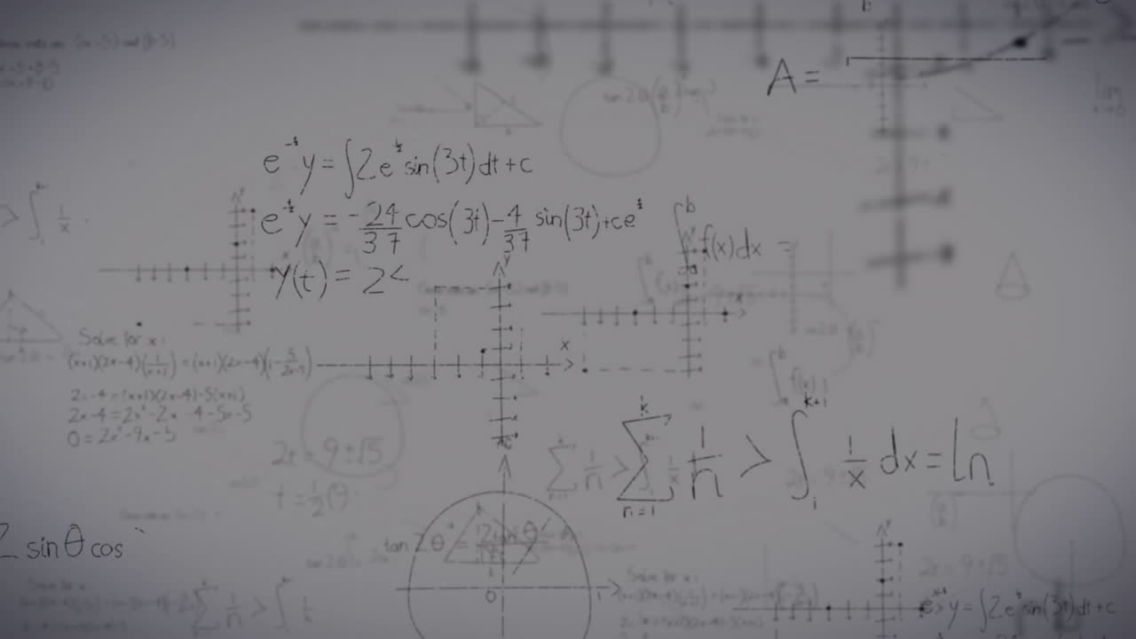 Animation of mathematical equations over chemical structures