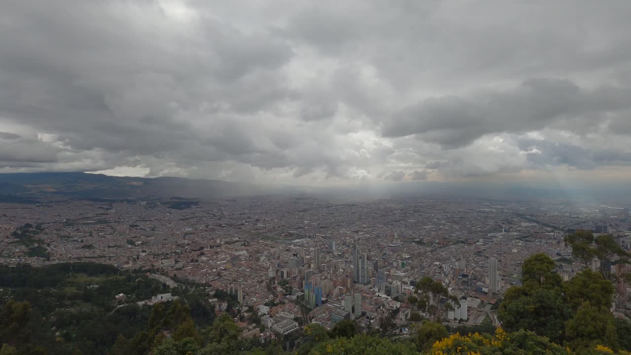 timelapse de la ciudad de bogotá en colombia