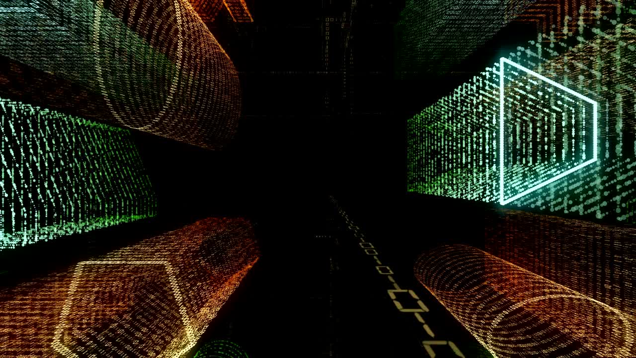 ciudad virtual abstracta dentro de un sistema informático. holograma 3d ciudad digital de grandes datos