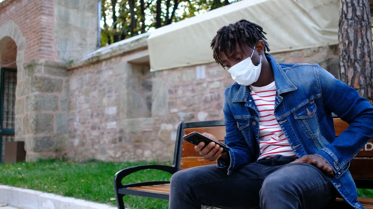 Masked african greenscreen