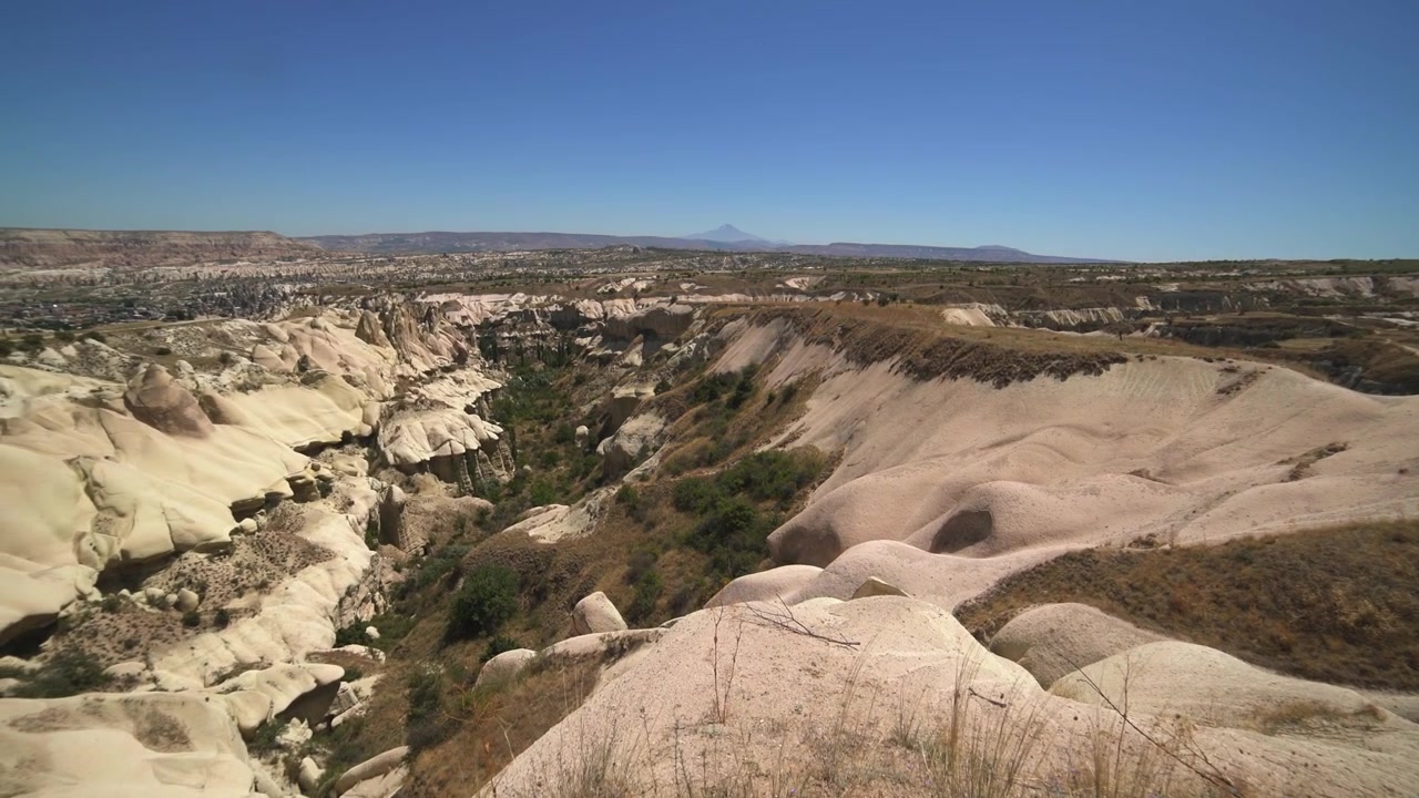 Panoramic View of Cappadocia Valley Landscape in Turkey