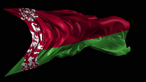 waving flag of belarus