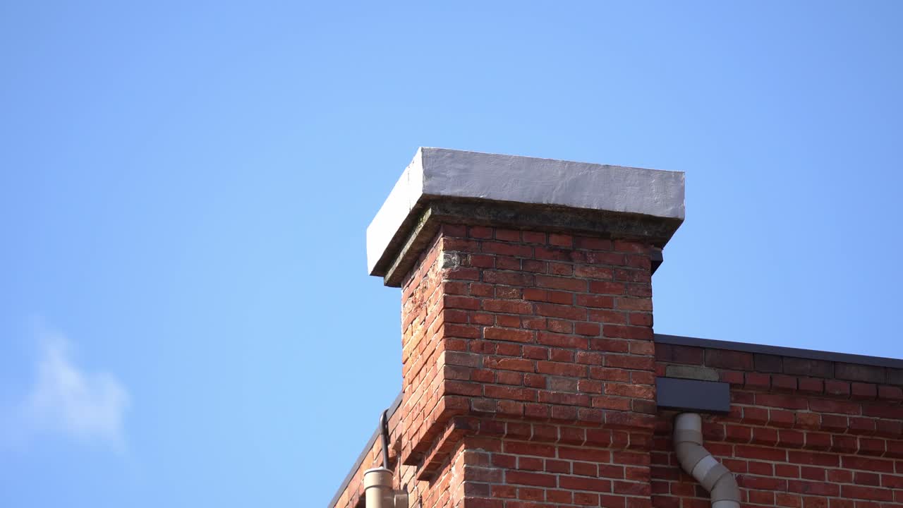 The Red Brick Chimney in downtown Handa City (Aichi, Japan)