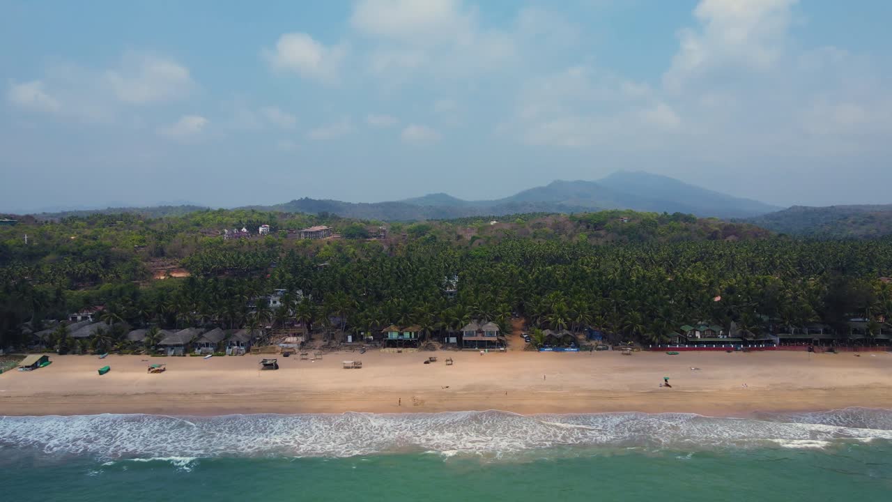 vista aérea de la playa de goa