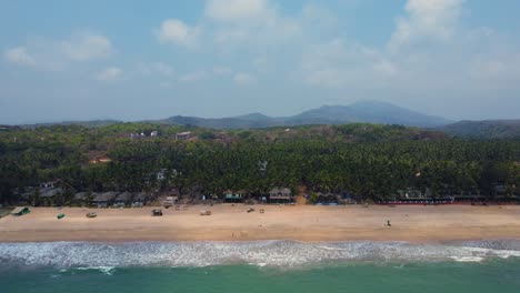 vista aérea de la playa de goa