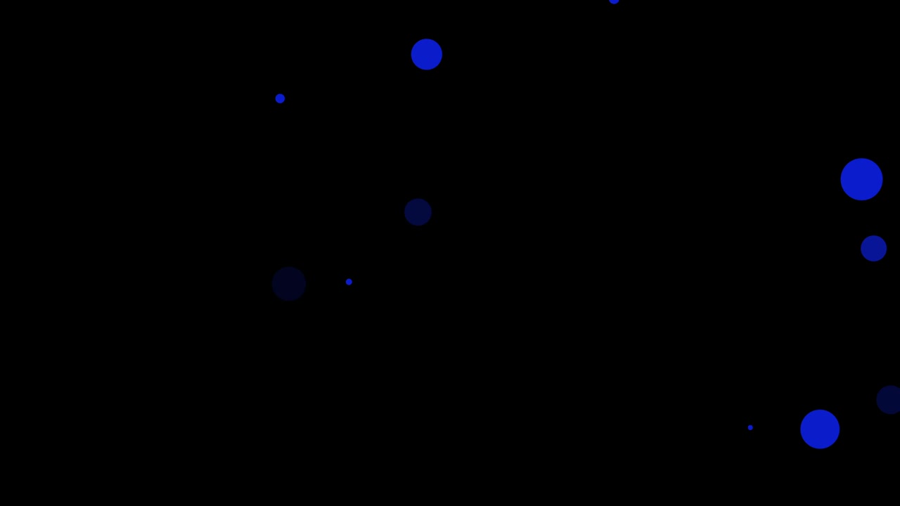 움직이는 원과 함께 검은 바탕