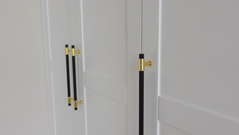 black and gold cabinet hardware