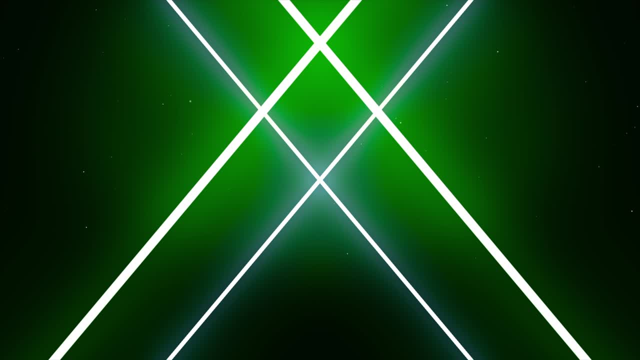 animación de líneas de neón que cruzan. movimientos sincrónicos