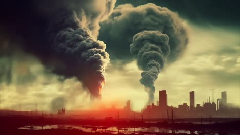 fábricas que emiten contaminación desde el complejo industrial