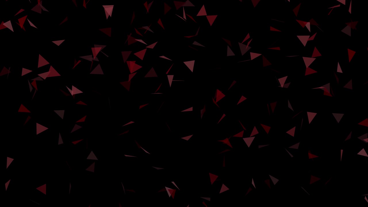 Black background with falling red triangles