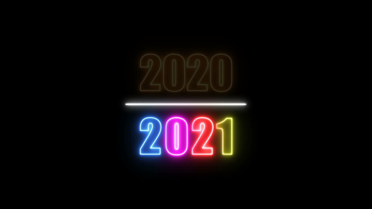 animación de luces de neón 2021