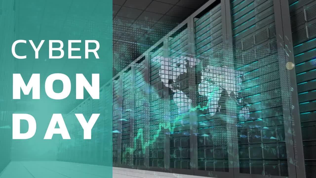 디지털 서버  ⁇  4k와 함께 사이버 월요일 신호