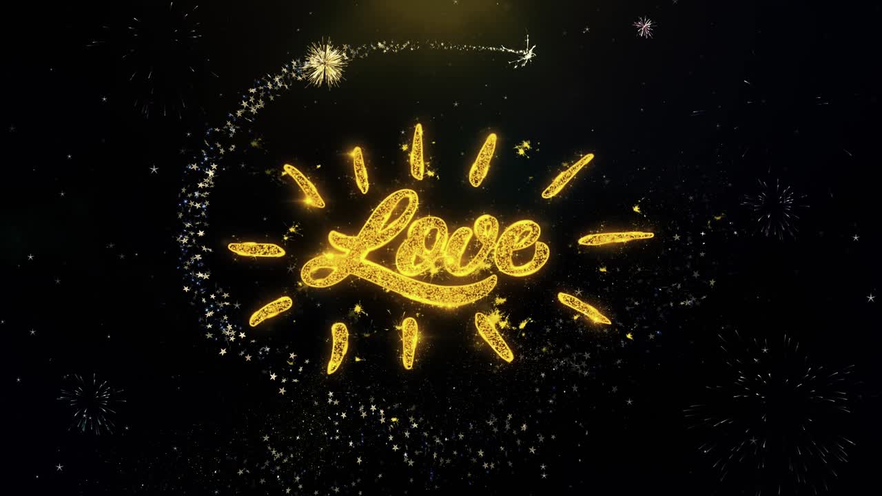 Love Fireworks Animation
