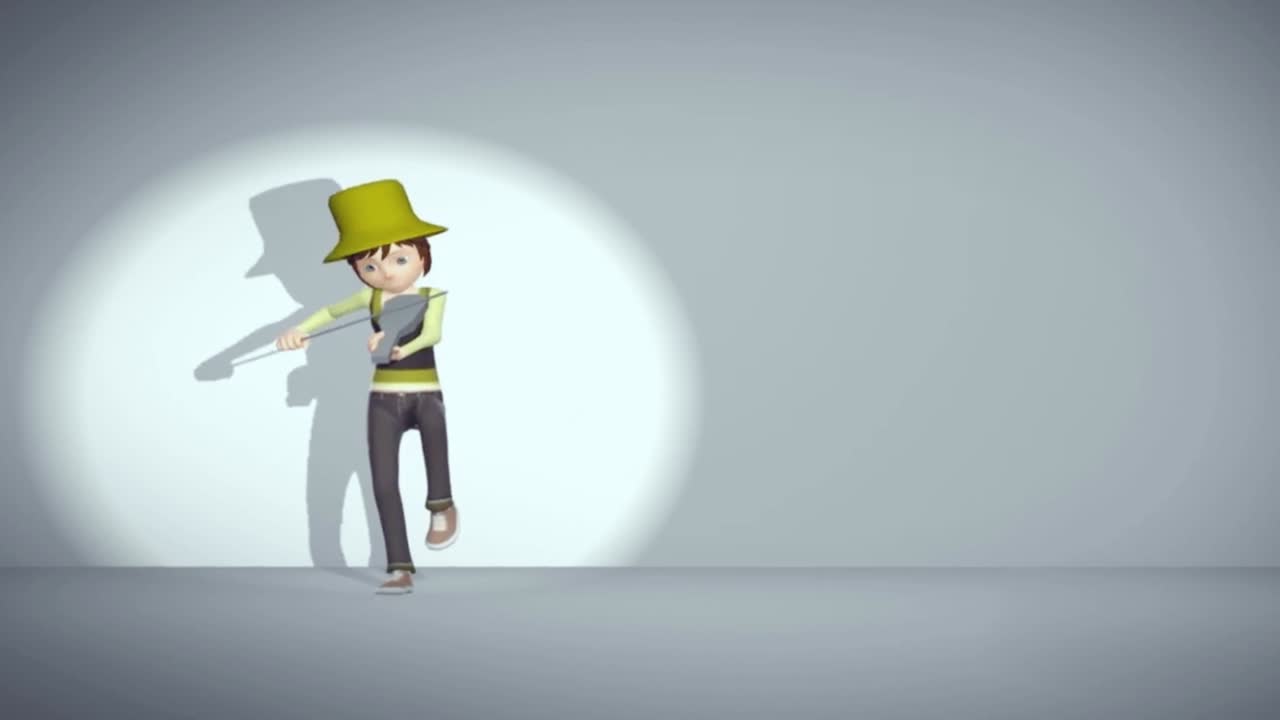 This is the dance 3D animation of a Violent girl which is dancing very happily