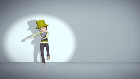 esta es la animación de baile 3d de una chica violenta que está bailando muy felizmente