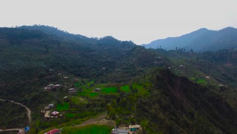 A-colorful-mountain-shot-with-houses