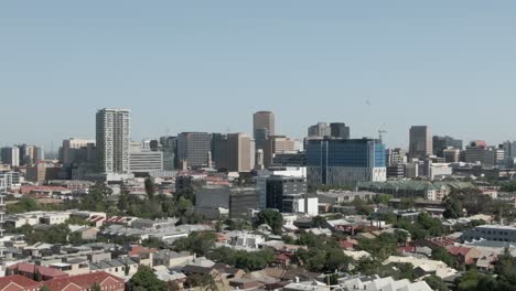 high rise buildings at the urban landscape of adelaide city, south australia