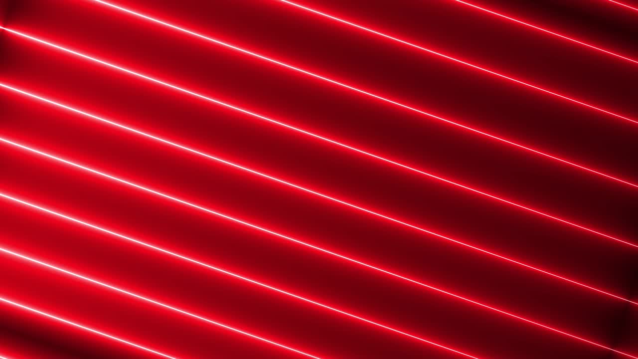 네온 조명 빛나는 미래의 트렌디한 빨간색 매없는 네온 빛 라인 기술 모션 배경