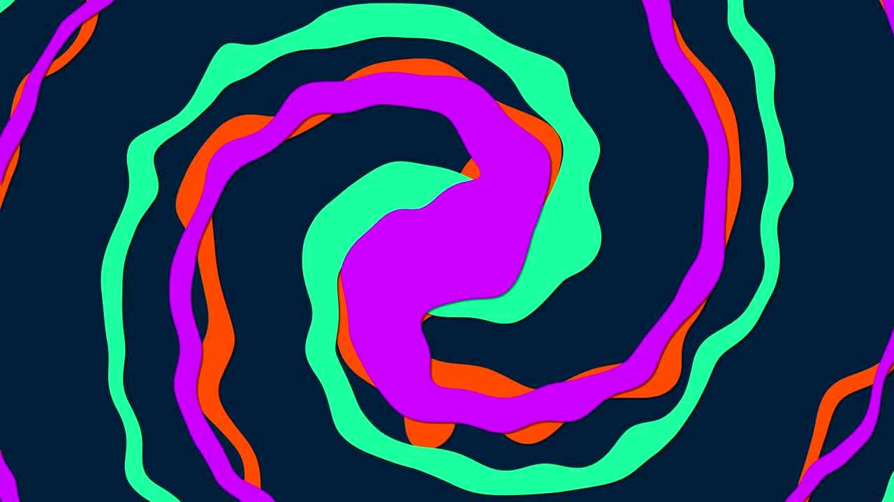 fondo abstracto en espiral de diferentes colores en movimiento constante