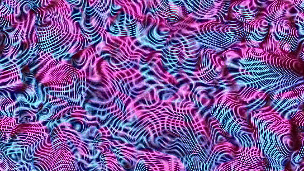 fondo de neón con colores líquidos fluorescentes. ultravioleta abstracto azul, púrpura, color rosa. animación en bucle 4k