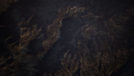 top erial view of the red rock canyon