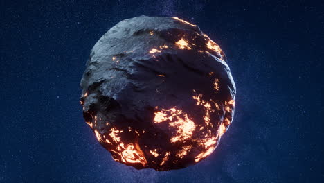 planet in the outer space, 3d rendering.