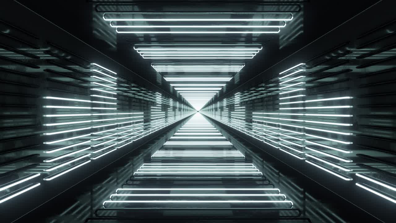 túnel de bucle con ecualizador de neón