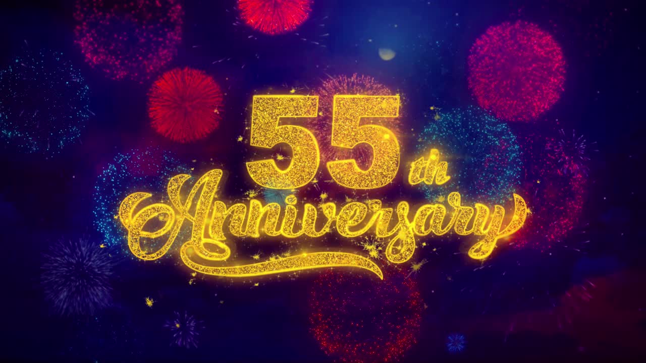 Celebrazione del 55° anniversario con fuochi d'artificio