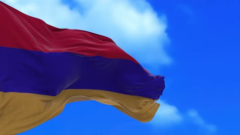 un bucle sin costuras de la bandera armenia.