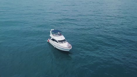 luxury yacht on the ocean