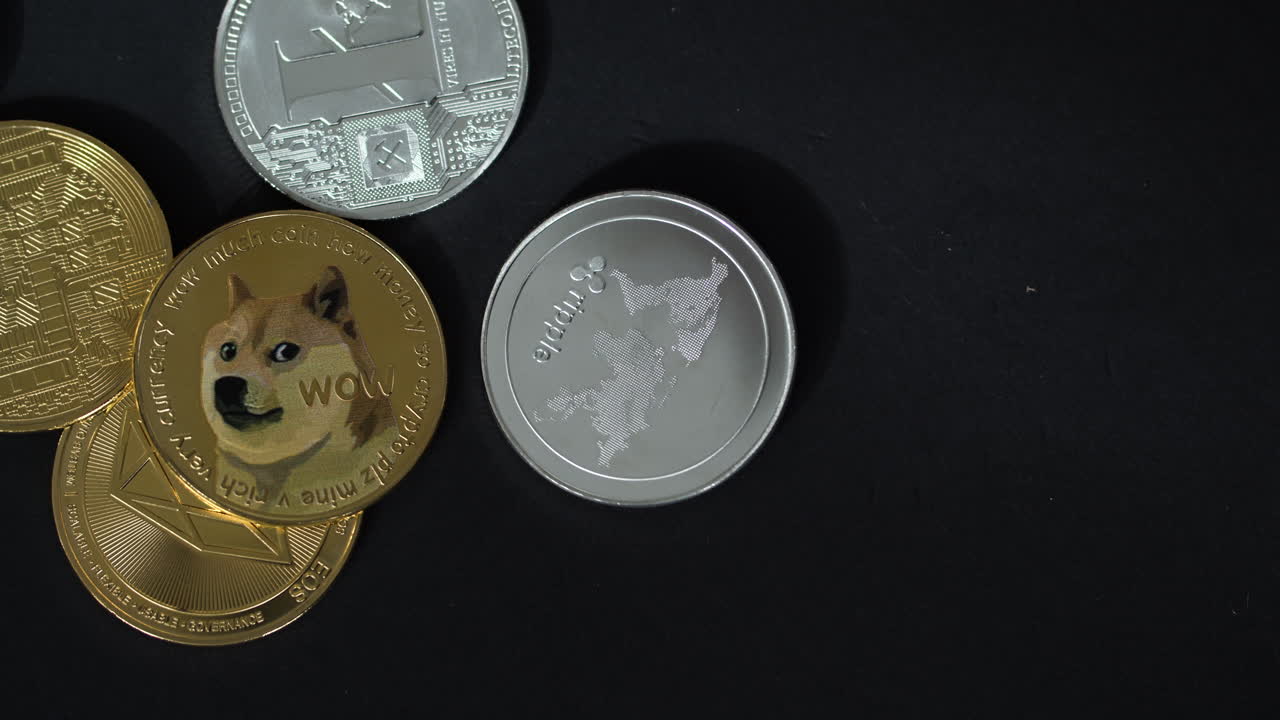 un primer plano desde la parte superior de crypto