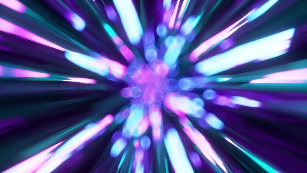 Abstract Neon Explosion