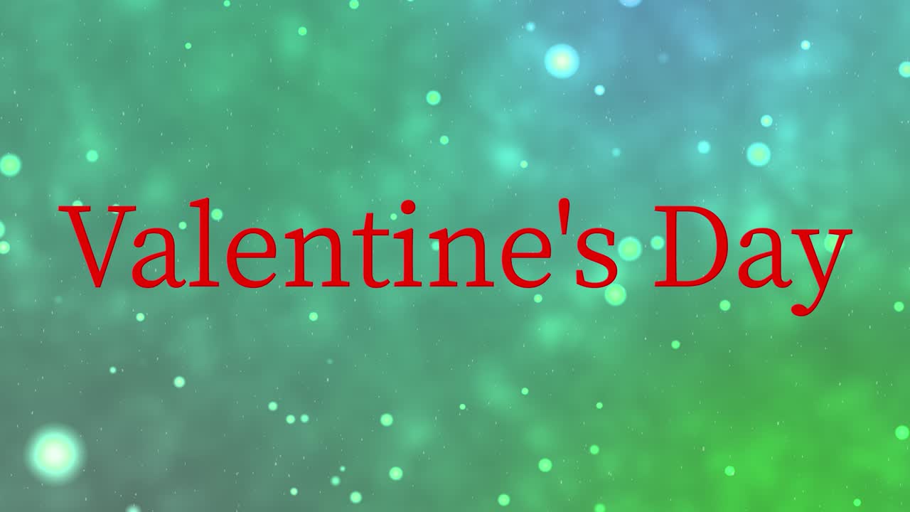발렌타인 메시지 텍스트 애니메이션 모션 그래픽