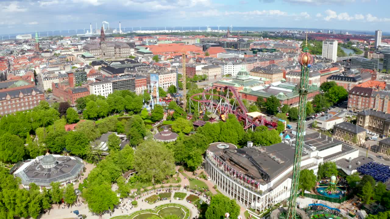 코펜하겐의 공중 풍경