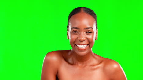 black woman, laughing and beauty portrait