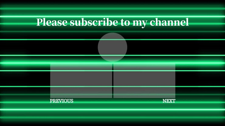 Neon sign pattern end card ending screen motion graphics