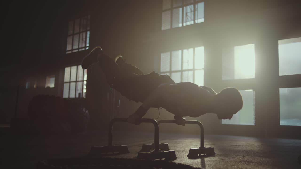 Man Performing Calisthenics Exercises