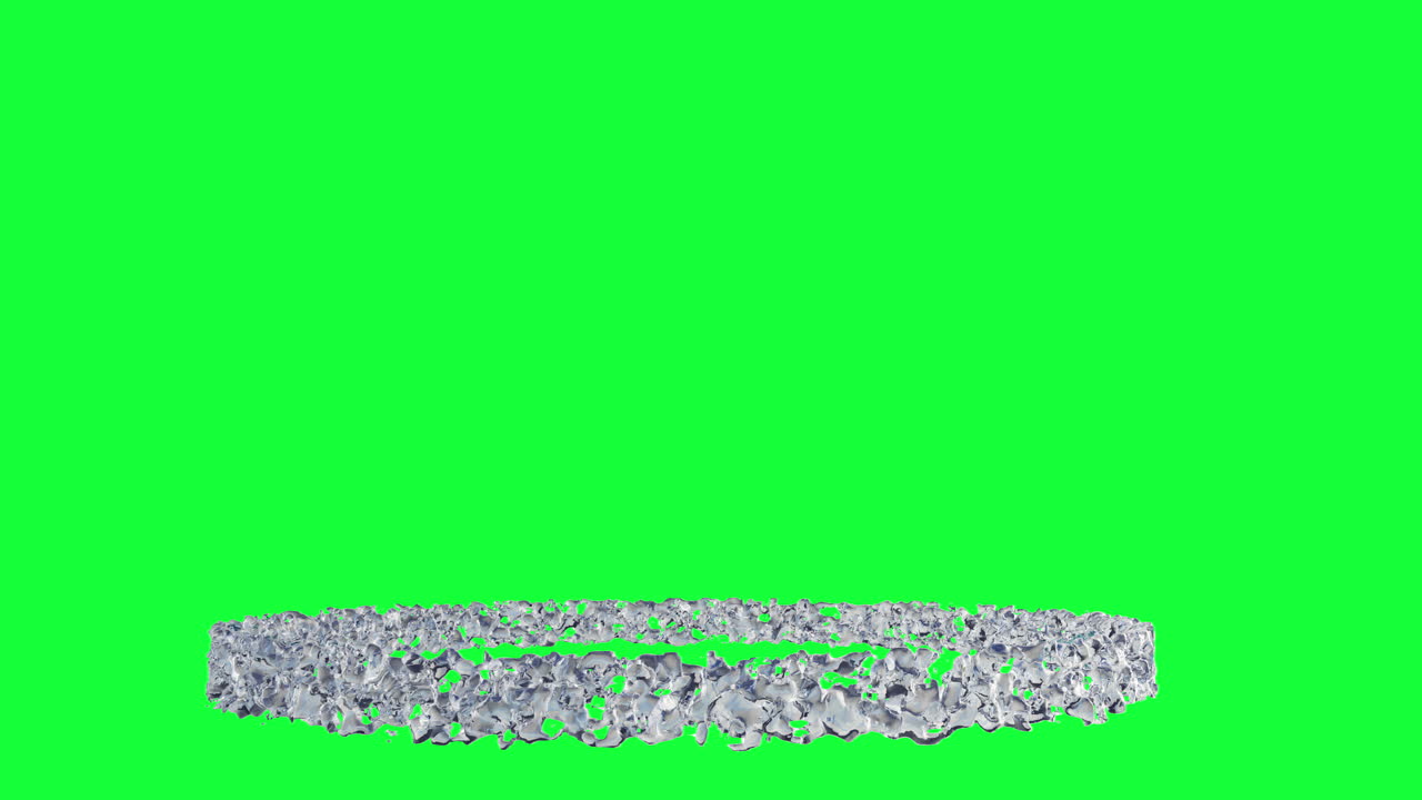 녹색 화면에 물 어리