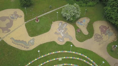 park in front of ledenika cave, vratsa, bulgaria