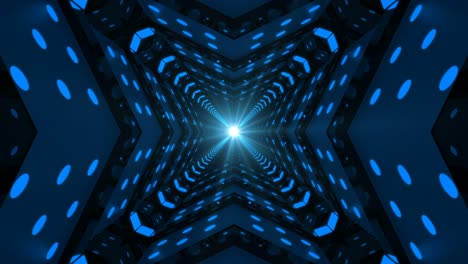 túnel de bucle de fondo azul