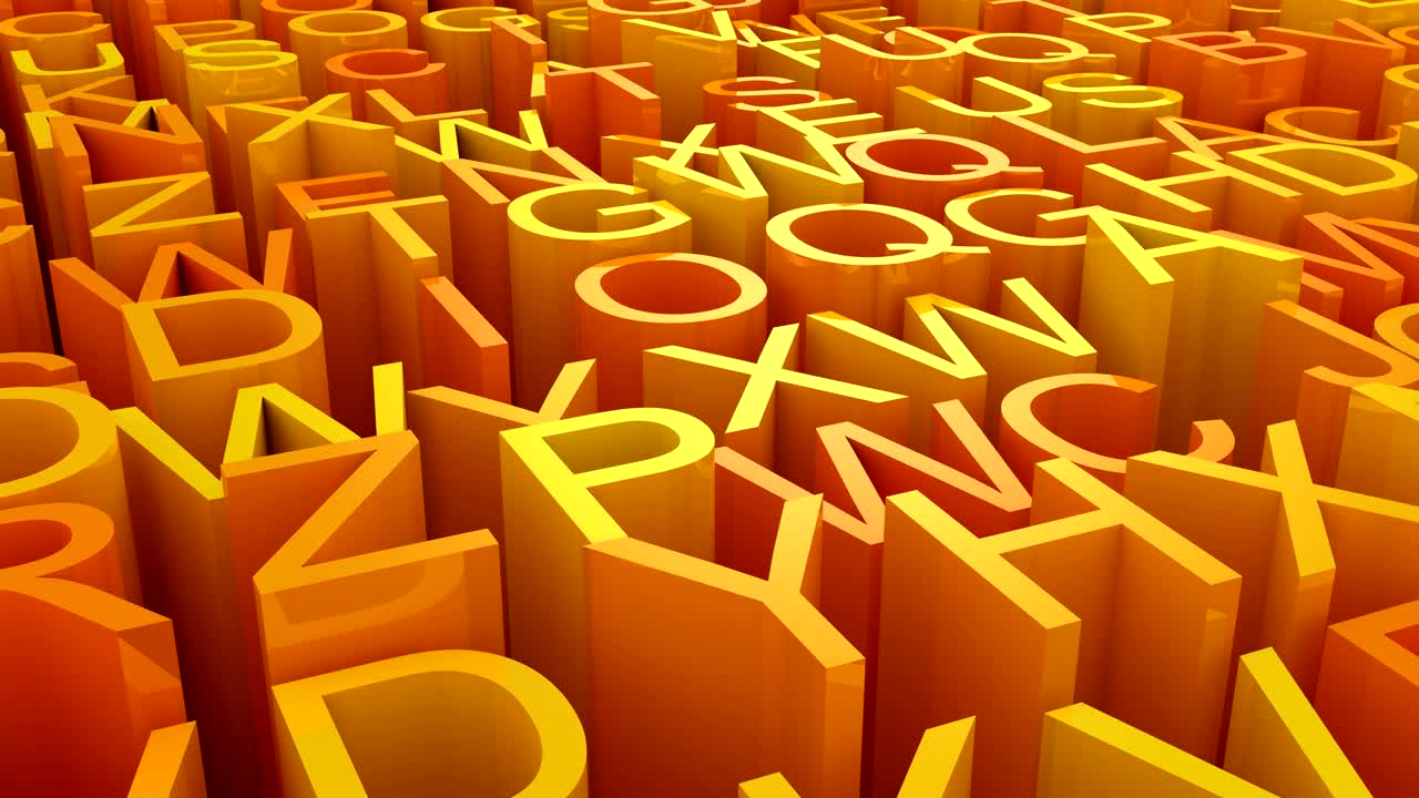 el fondo de las letras