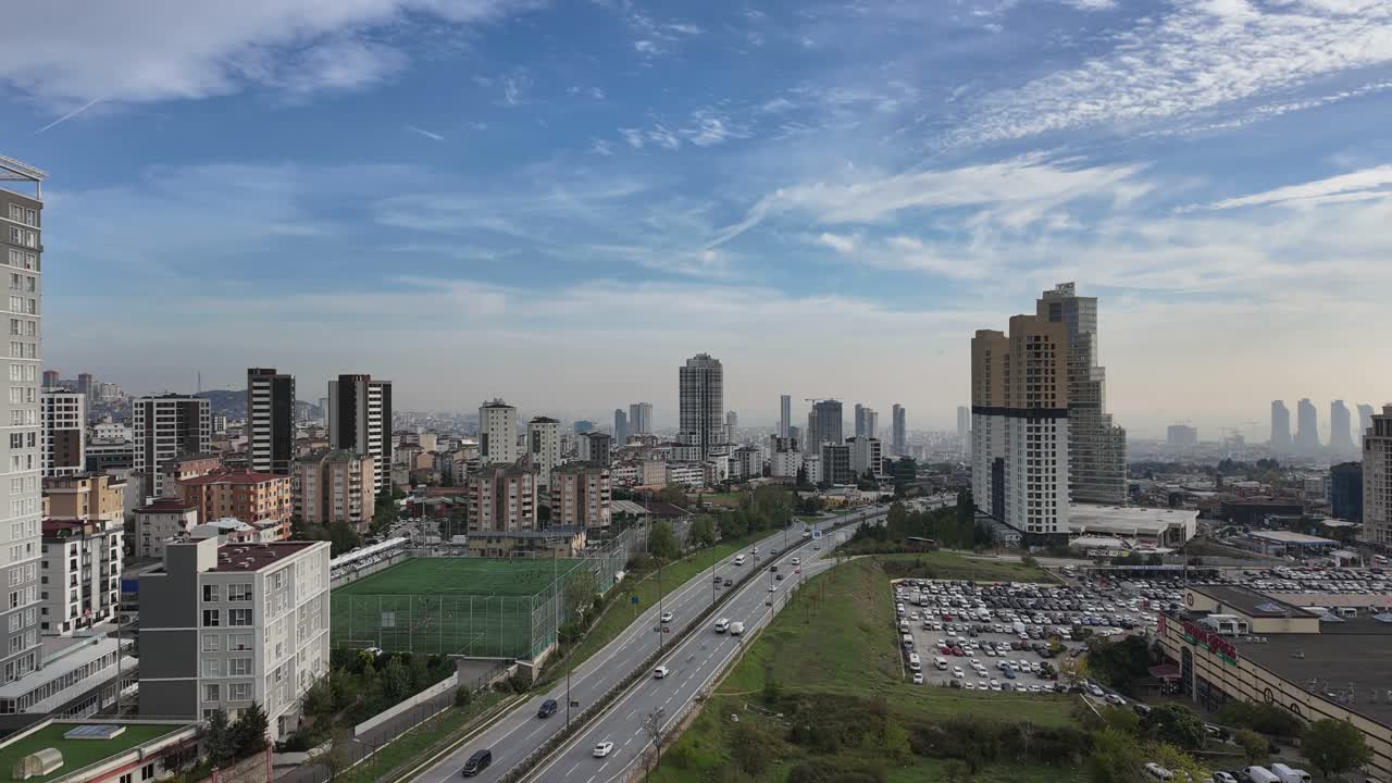 Time-lapse of Istanbul’s skyline near Kartal with wide city and sea Views