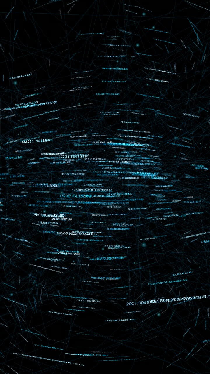 Technical display supervises servers and routing in real time. Ideal for IT operations, data centers, and enterprise security